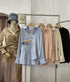 MATINEE Spring Collar Down Stylish Shirt With Skirt Sets